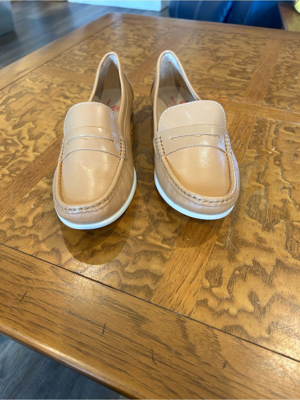 Women's Classic Penny Loafers in Nude Tan
